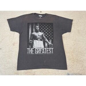Muhammad Ali The Greatest Graphic T-Shirt Mens Large Heather Gray C-Life 2016